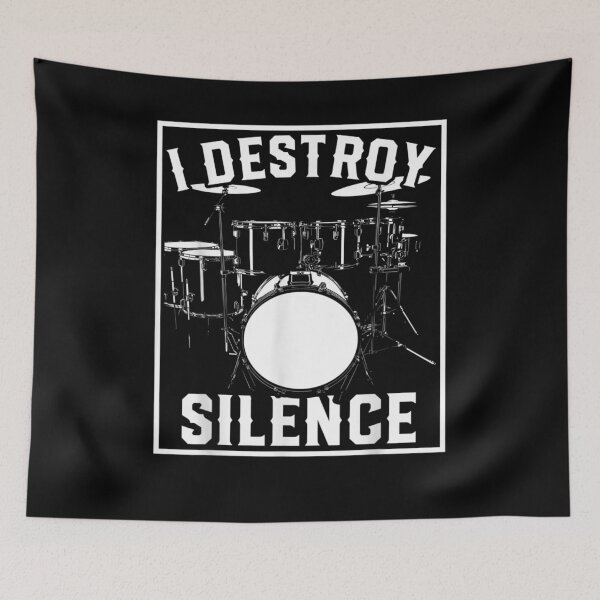 Item preview, Rock Drummers I Destroy Silence  designed and sold by manidala.