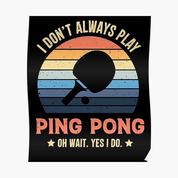 Retro Ping Pong Posters Redbubble