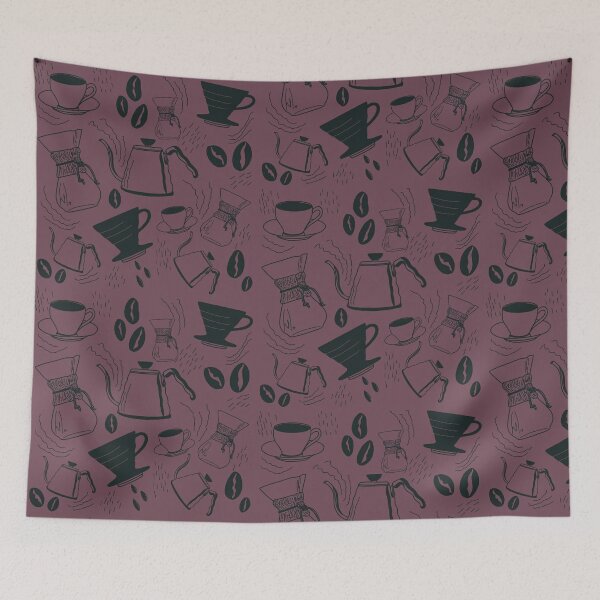 Item preview, Coffee Collage, Barista Brewing (Dark Purple) designed and sold by hoganburleigh.