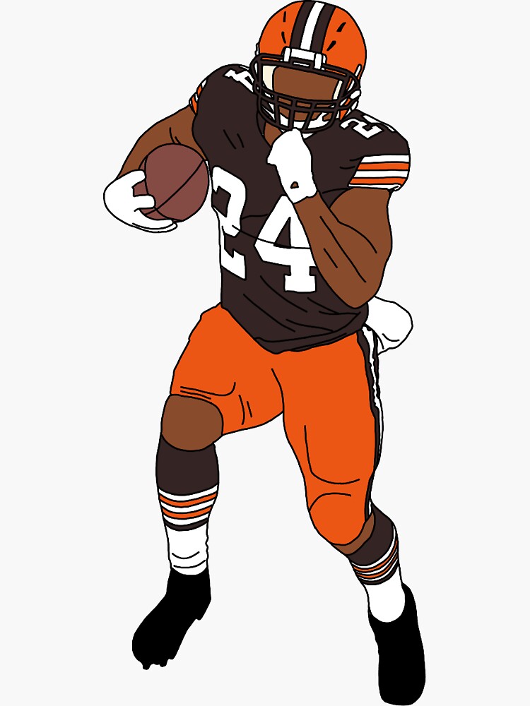 Nick Chubb Art Board Print for Sale by awexler892