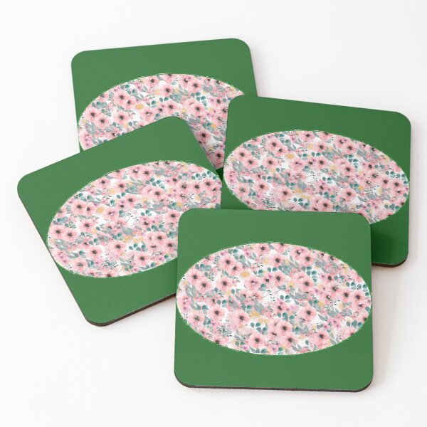 Item preview, Pink Poppy Flower Pattern (Oval) designed and sold by KDStout.