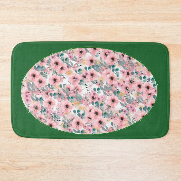 Item preview, Pink Poppy Flower Pattern (Oval) designed and sold by KDStout.