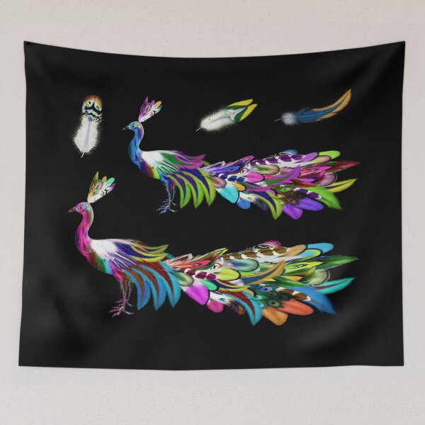 Item preview, Colorful Peacocks designed and sold by WeTrieditatHome.