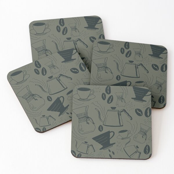 Item preview, Coffee Collage, Barista Brewing - Sage Green designed and sold by hoganburleigh.