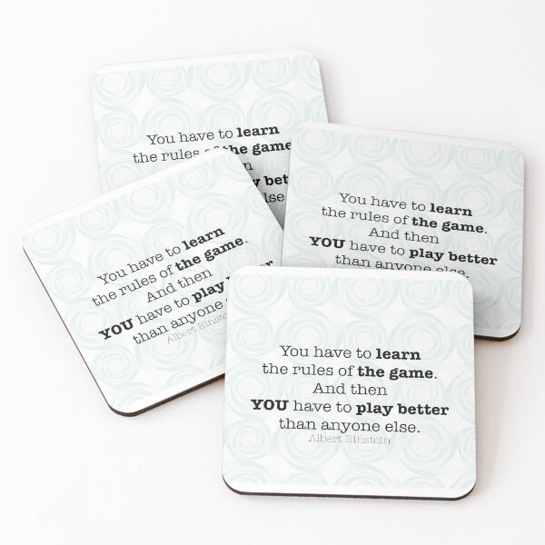 Item preview, Play the GAME (Albert Einstein quote) designed and sold by alicekoko.