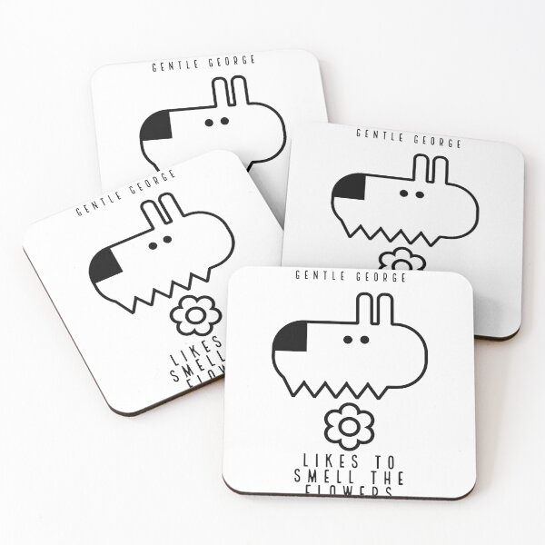 Item preview, GENTLE GEORGE LIKES TO SMELL THE FLOWERS designed and sold by EasyBearDesigns.