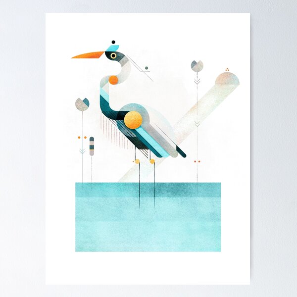 Blue heron Poster