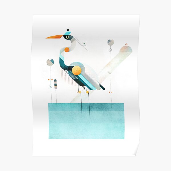 Blue heron Poster