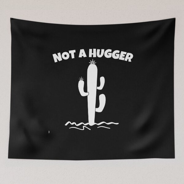 Item preview,  Not A Hugger Shirt Funny Vintage Cactus Sarcastic  designed and sold by RanirO.
