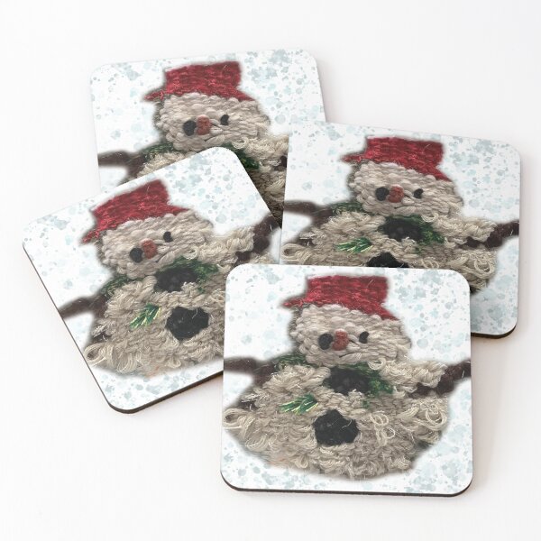 Item preview, SNOWMAN WITH RED HAT & GREEN / YELLOW SCARF - TAPESTRY designed and sold by CJSCRAFTS.
