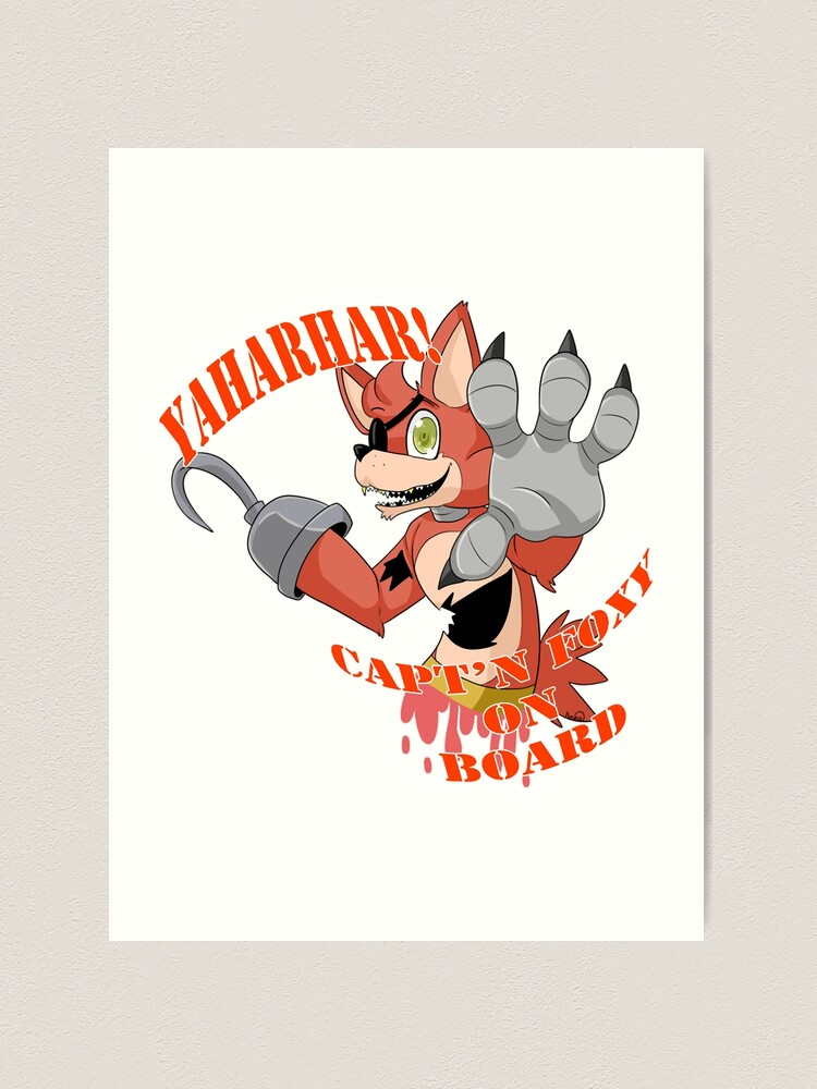 Foxy Fnaf  Art Print for Sale by JennifBryle