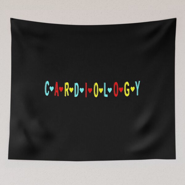 Item preview, Cardiology Typography with Hearts designed and sold by GR-ART.