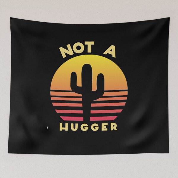 Item preview, Not A Hugger Shirt Funny Vintage Cactus Sarcastic  designed and sold by RanirO.