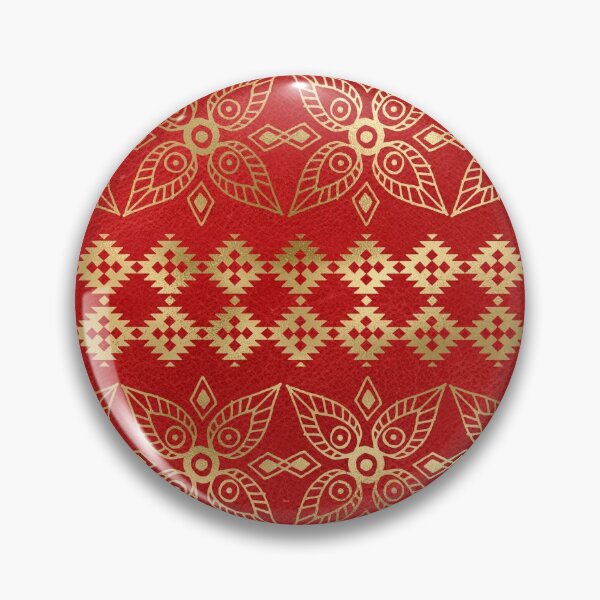 Item preview, Ornate Red & GoldPattern designed and sold by JacintaMathews.