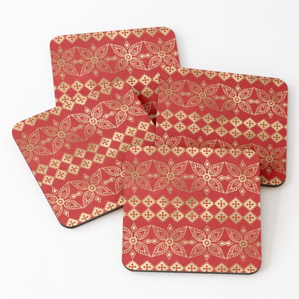 Item preview, Ornate Red & GoldPattern designed and sold by JacintaMathews.