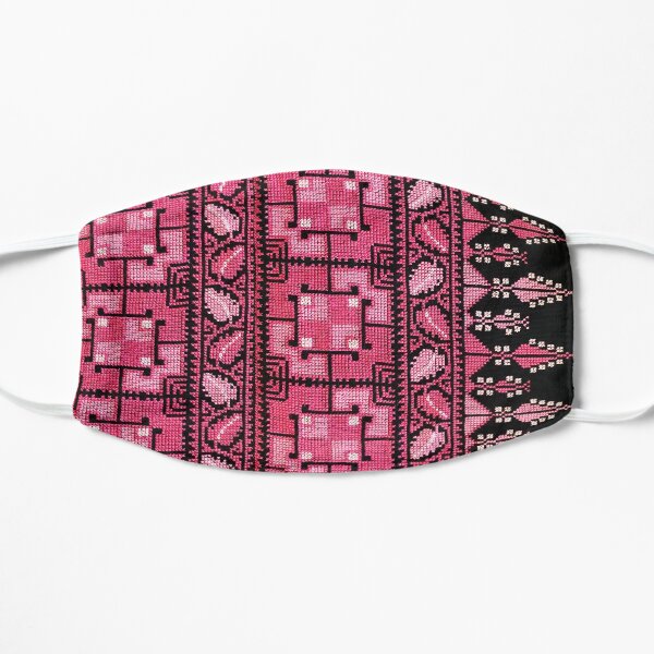 Palestinian Embroidery Design ,Palestinian Traditional, ُTatreez flahi ,تطرز فلاحي Flat Mask