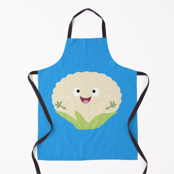 Item preview, Cute happy cauliflower vegetable cartoon designed and sold by FrogFactory.