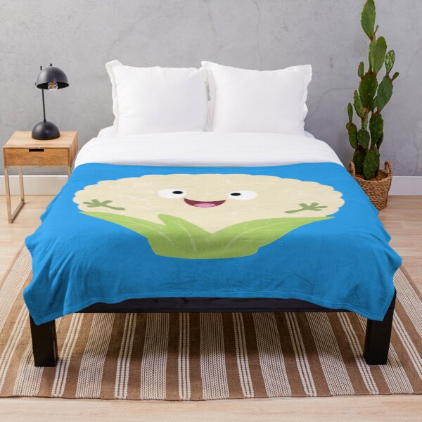 Aperçu de l'œuvre Dessin animé mignon de légumes chou-fleur heureux créée et vendue par FrogFactory.
