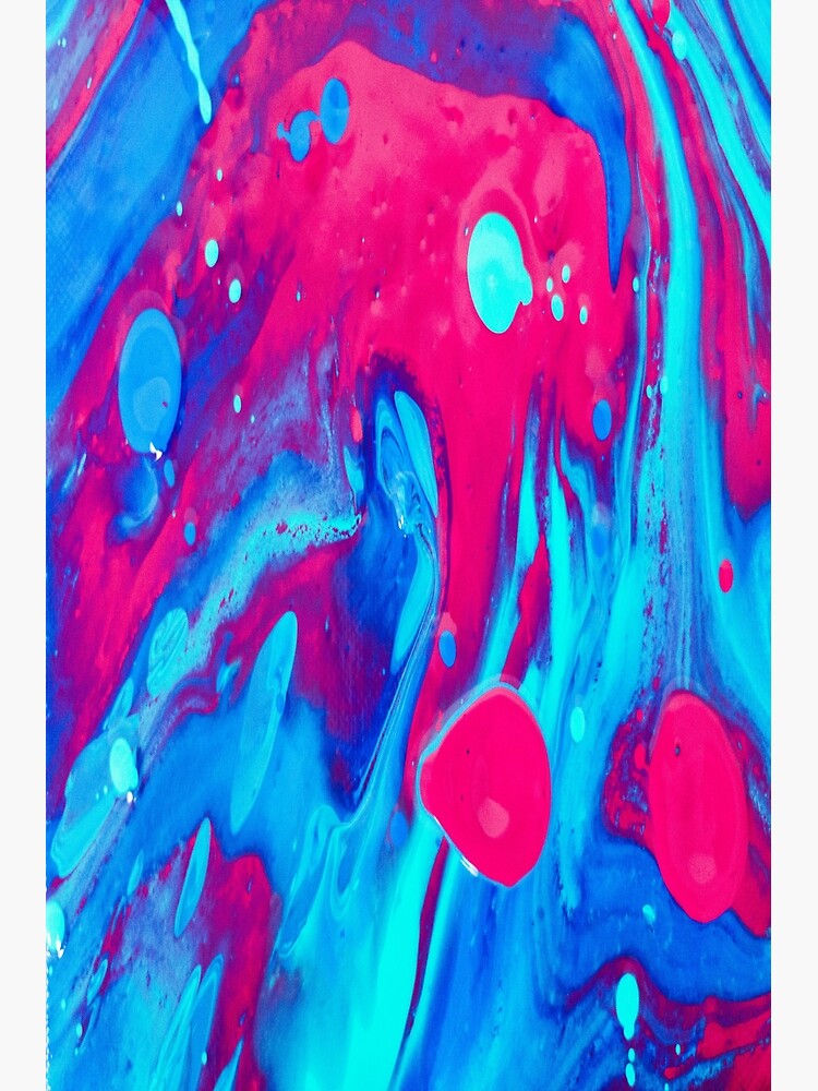 "Pink and blue abstract painting art" Poster by restart0 Redbubble