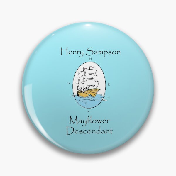 Item preview, Henry Sampson, Mayflower Descendant designed and sold by NoteBTravel.