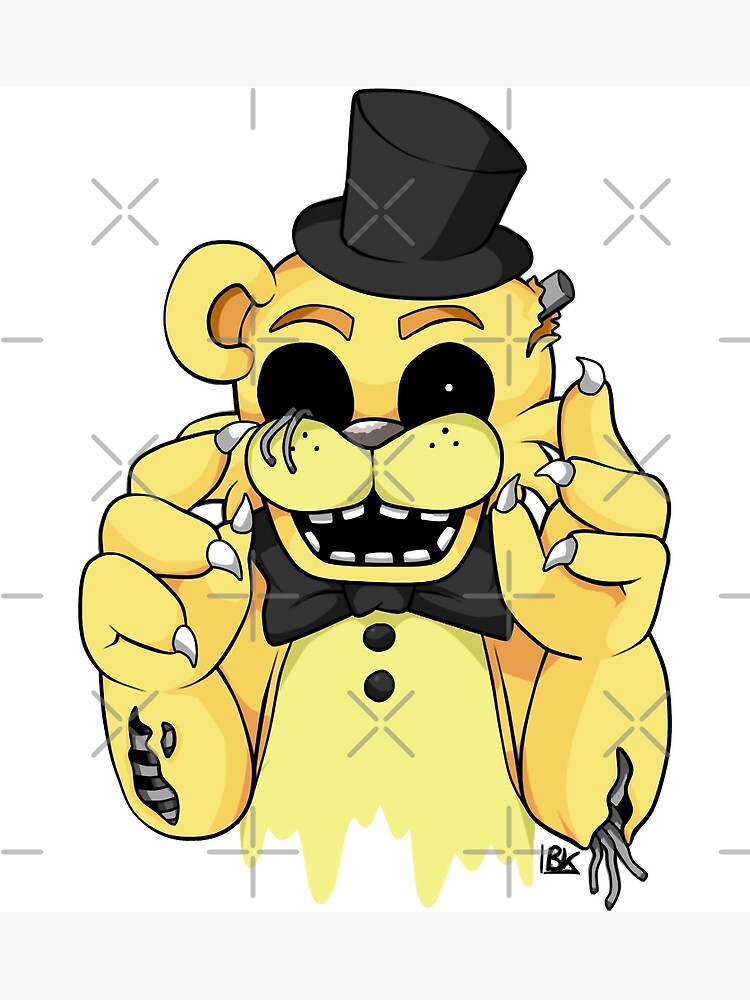 Funny Dismantled Golden Freddy Gift Fnaf 2 | Poster