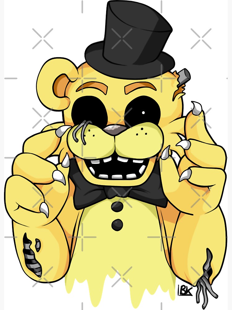 Funny Dismantled Golden Freddy Gift Fnaf 2 | Poster