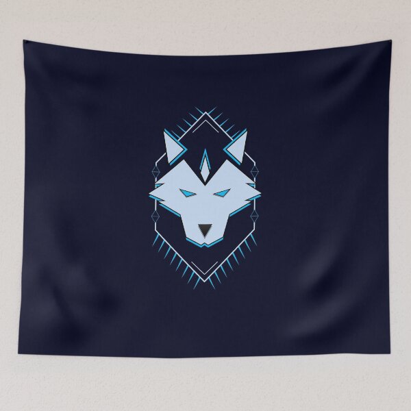 Item preview, Blue Husky Wolf Dog Minimalist Logo designed and sold by IdlyBlue.