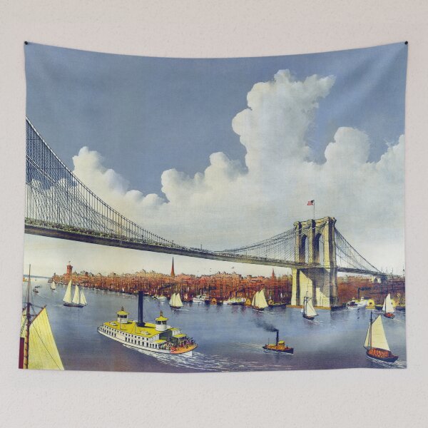 Item preview, Vintage Brooklyn Bridge designed and sold by BorneowithLove.