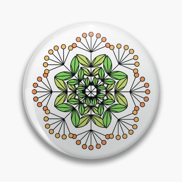 Item preview, Green Geometric Floral Isotope  designed and sold by ckylin.