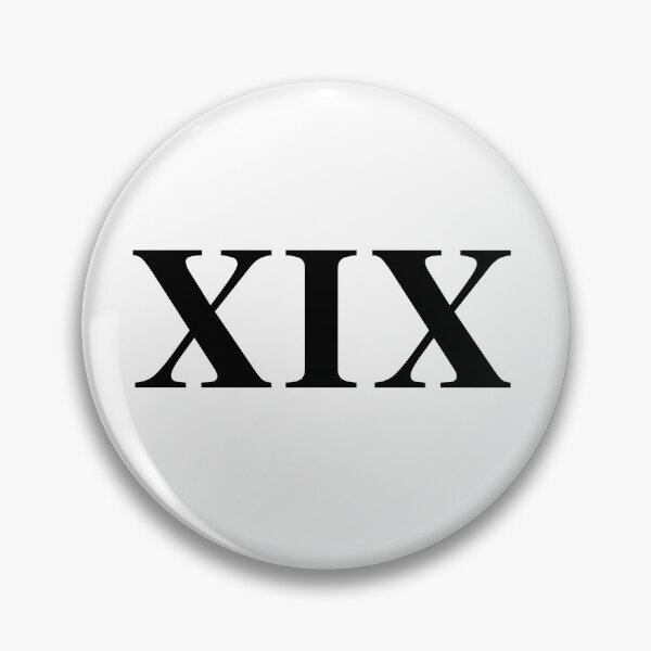 Item preview, XIX Roman Numeral Nineteen 19 designed and sold by AllCDESIGNS.