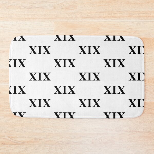 Artikelvorschau, XIX Roman Numeral Neunzehn 19 entworfen und verkauft von AllCDESIGNS.