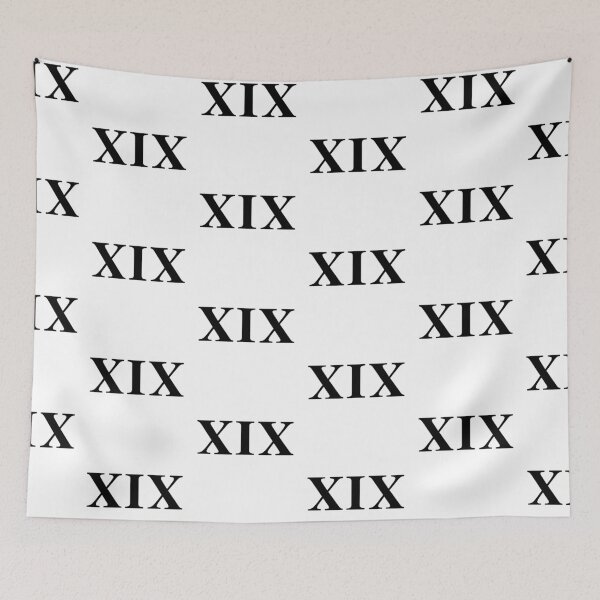Item preview, XIX Roman Numeral Nineteen 19 designed and sold by AllCDESIGNS.