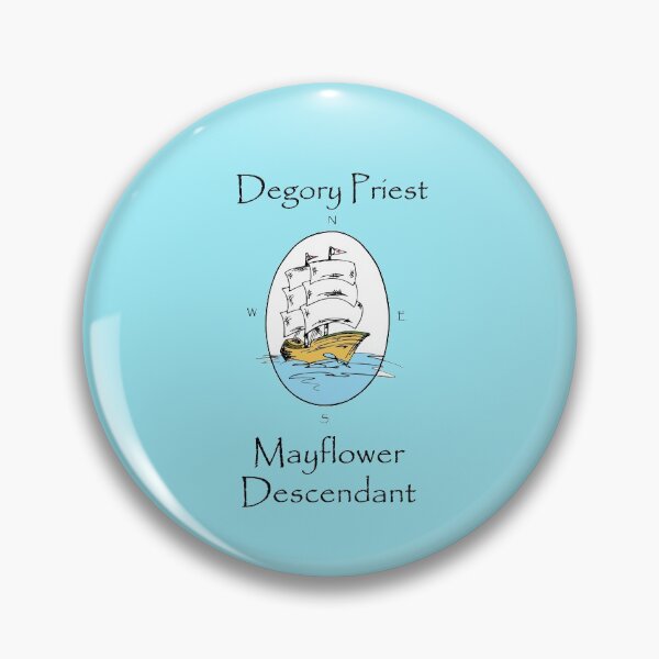 Item preview, Degory Priest, Mayflower Descendant designed and sold by NoteBTravel.