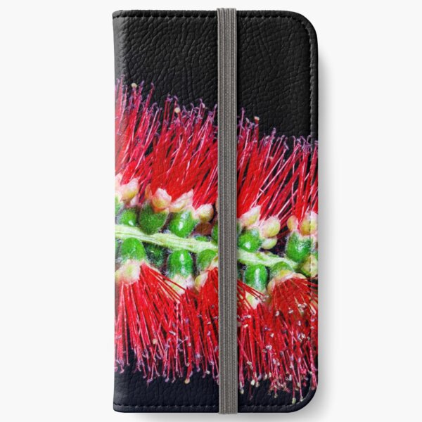 Bottlebrush flower Macro photography iPhone Wallet