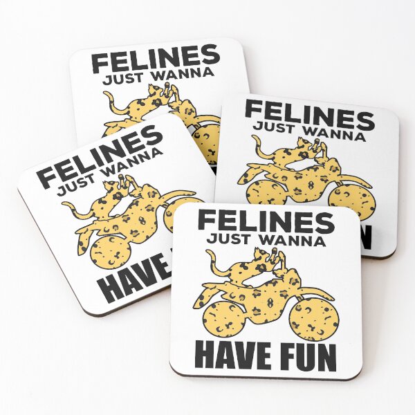 Item preview, Felines Just Wanna Have Fun | Cat On Motorcycle designed and sold by GravitiTees.