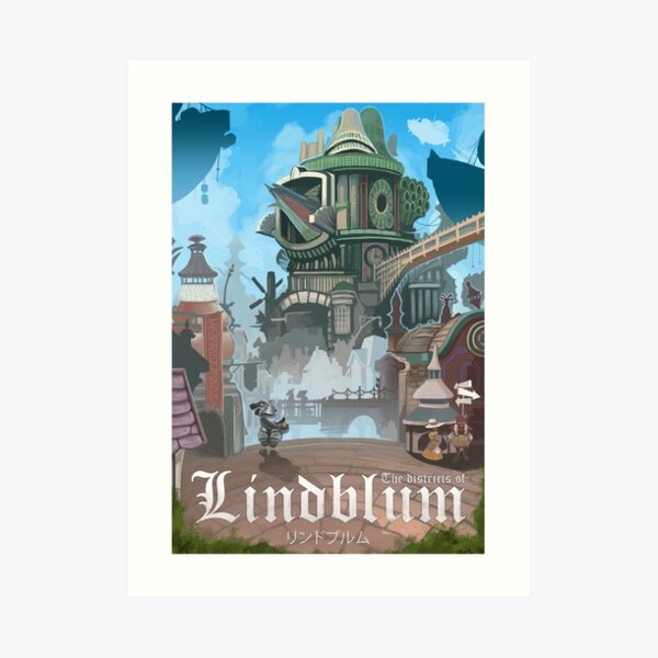 Final Fantasy IX - Lindblum Lámina artística