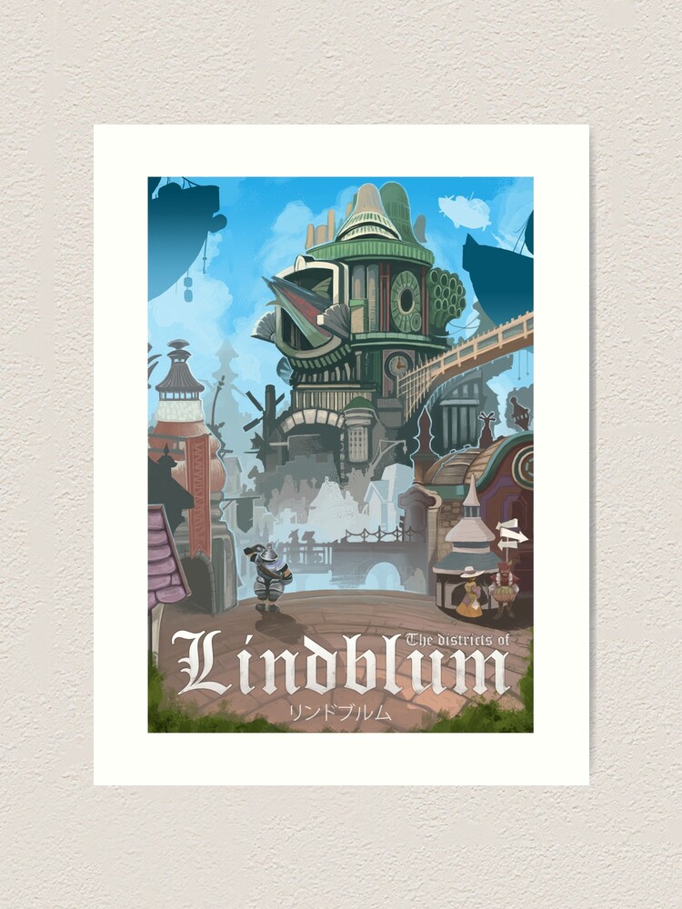 Final Fantasy Ix Lindblum Kunstdruck Von Dmackenzie Redbubble