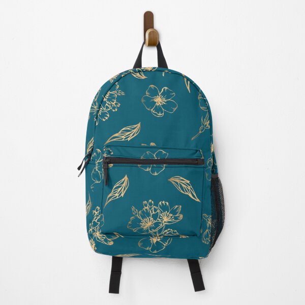 Item preview, Cyan gold floral designed and sold by sunnyhou.