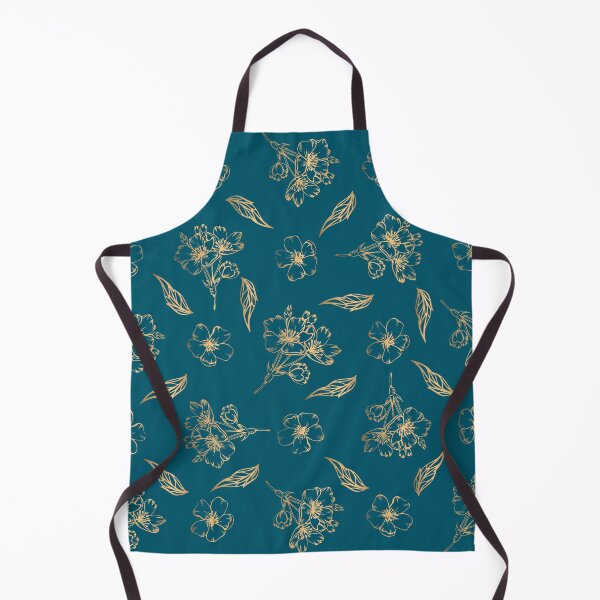 Item preview, Cyan gold floral designed and sold by sunnyhou.