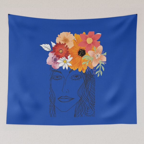 Item preview, A  Women in a    Flowers Crown designed and sold by RaumCoCo.