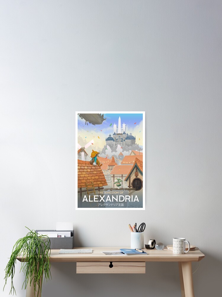 Thumbnail 2 of 3, Poster, Final Fantasy IX - Alexandria designed and sold by dmackenzie.