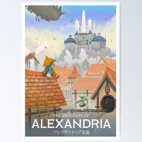 Vista previa del artículo con la obra «Final Fantasy IX - Alejandría», diseñado y vendido por dmackenzie.