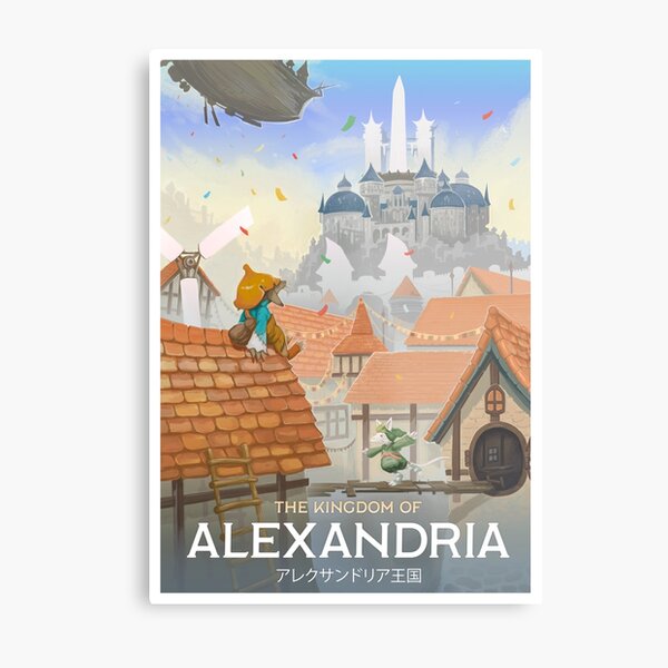Final Fantasy IX - Alexandrie Impression métallique