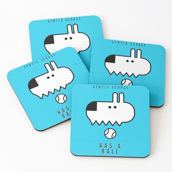 Item preview, GENTLE GEORGE HAS A BALL - BLUE designed and sold by EasyBearDesigns.