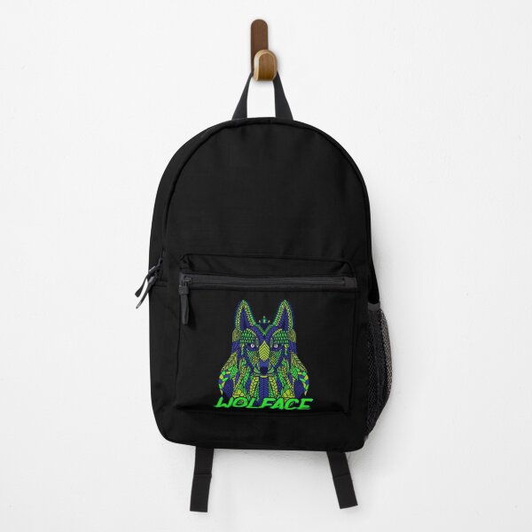 Item preview, Egyptian portrait wolf green mandala designed and sold by Astralia.