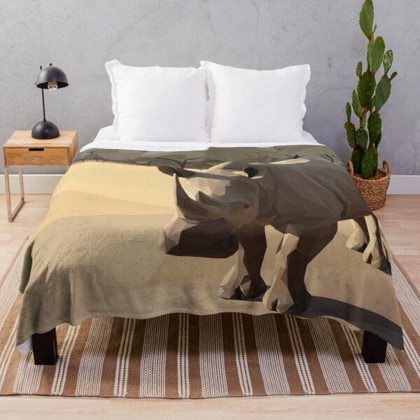 Item preview, Low Poly Afrcan Rhino designed and sold by ErinFCampbell.