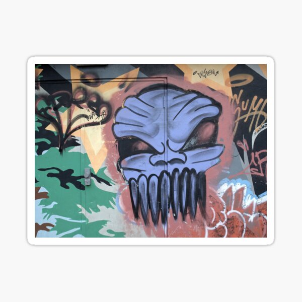 Item preview, Graffiti Art in Braunton Skate Park - Mask across a door designed and sold by Rocketman2017.