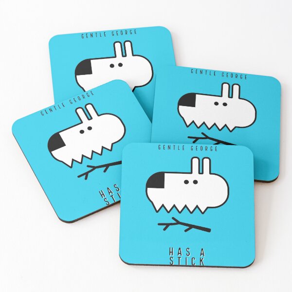 Item preview, GENTLE GEORGE HAS A STICK- BLUE designed and sold by EasyBearDesigns.