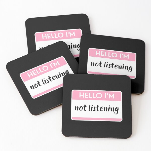 Item preview, Hello I'm Not Listening designed and sold by M-Artie.