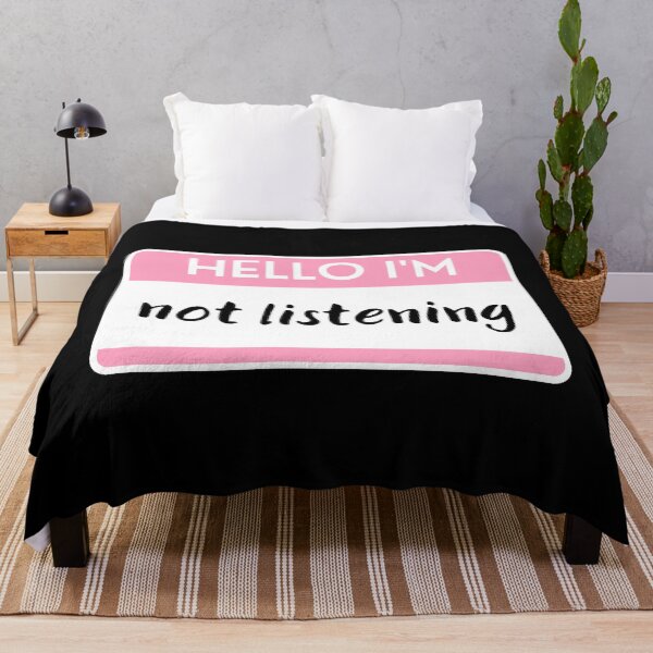 Item preview, Hello I'm Not Listening designed and sold by M-Artie.